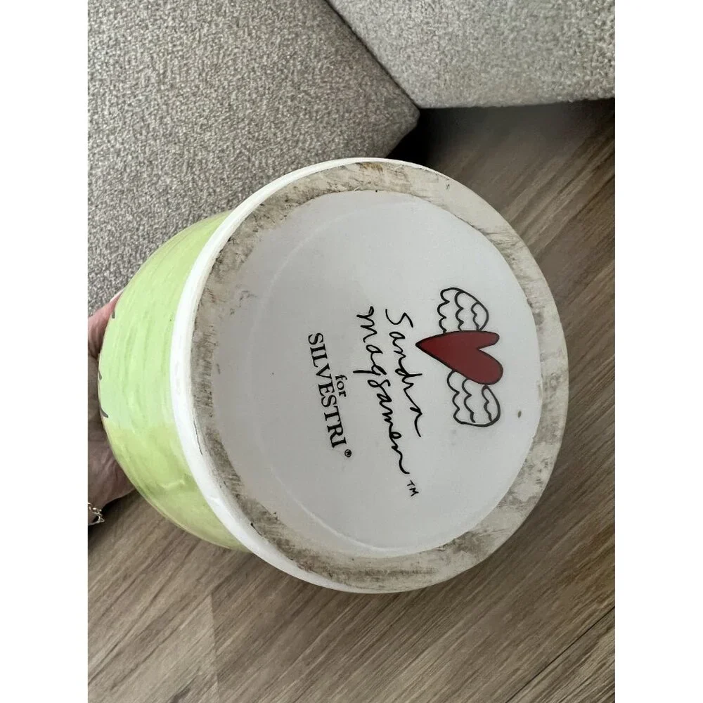 FINAL CLEARANCE Sandra Magsamen By Silvestri BEE HAPPY ceramic vase in box‎